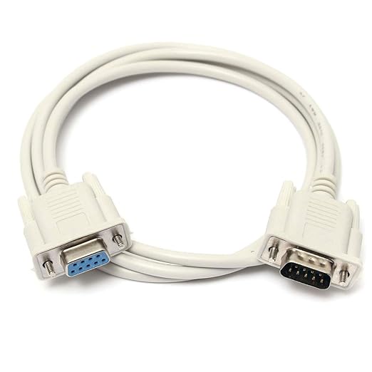 CARE CASE 9 PIN Male To 9 pin Female Serial DB9 RS232 MALE TO FEMALE Converter Extension Cable DATA CABLE.(1.5m),White