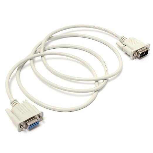 CARE CASE 9 PIN Male To 9 pin Female Serial DB9 RS232 MALE TO FEMALE Converter Extension Cable DATA CABLE.(1.5m),White