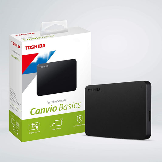 Toshiba Canvio Basics 1TB Portable External HDD - USB 3.2 for PC Laptop Windows and Mac