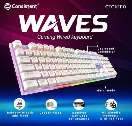WAVES GAMING WIRED KEYBOARD