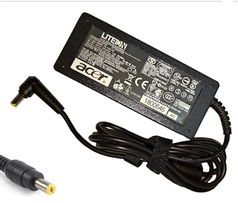 Acer' 65W Adapter-Charger for Aspire. E5 E5-576 A315 A315-21 N19C3 E5-575 PA-1650-86 E1 E15 N16Q2 N19C1 Aspire, 3 5 M5 R3 N17C4- (with Power Cable)