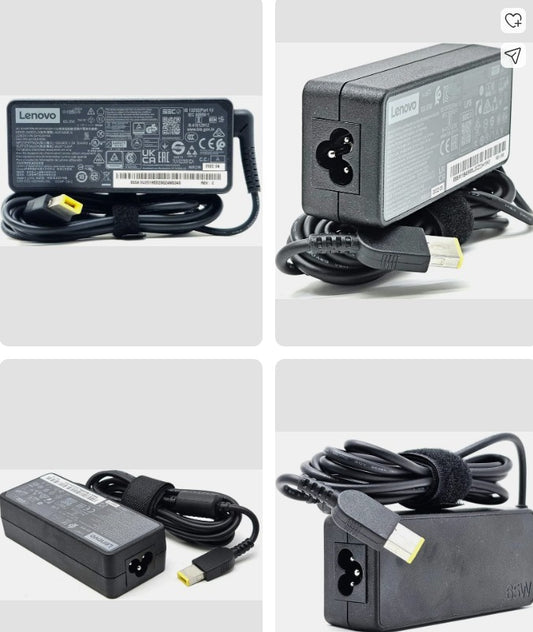 Lenovo 65W AC Adapter (20V 3.25A) with USB Square Yellow Pin Connector 65 W Adaptor