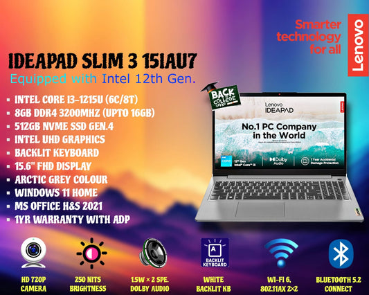 Lenovo Ideapad Slim 3 15IAU7