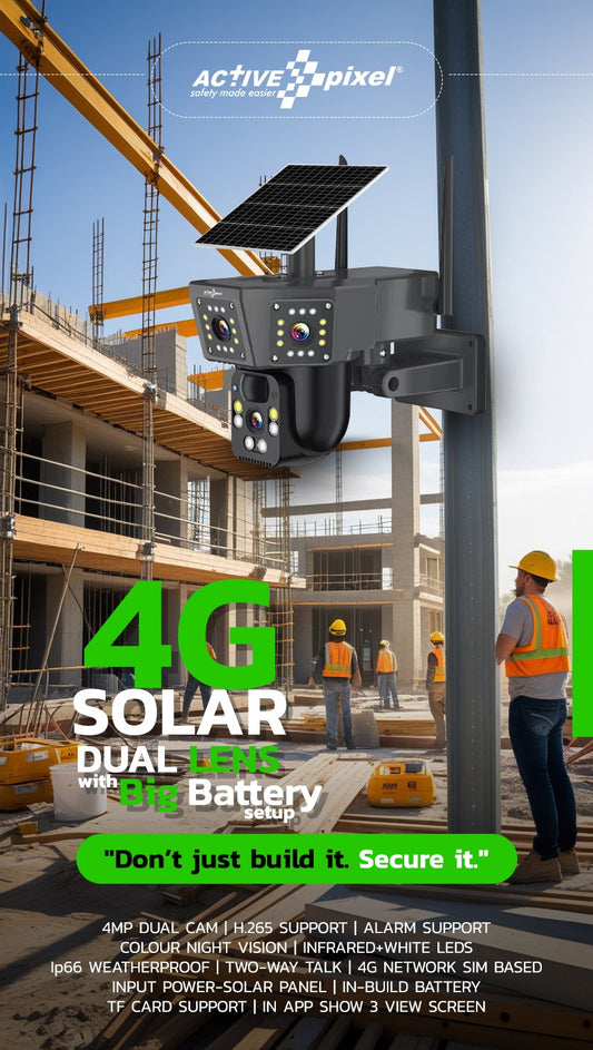 solar wifi outdoor camera Active 4G Dual Cam G7